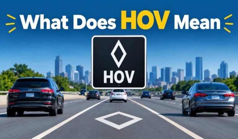 What Does HOV Mean